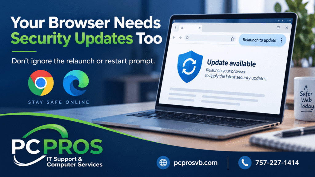 Chrome and Edge browser security update reminder