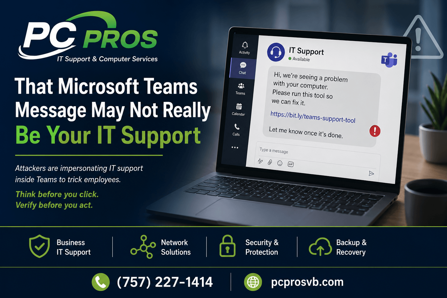 That Microsoft Teams Message May Not Really Be Your IT Support