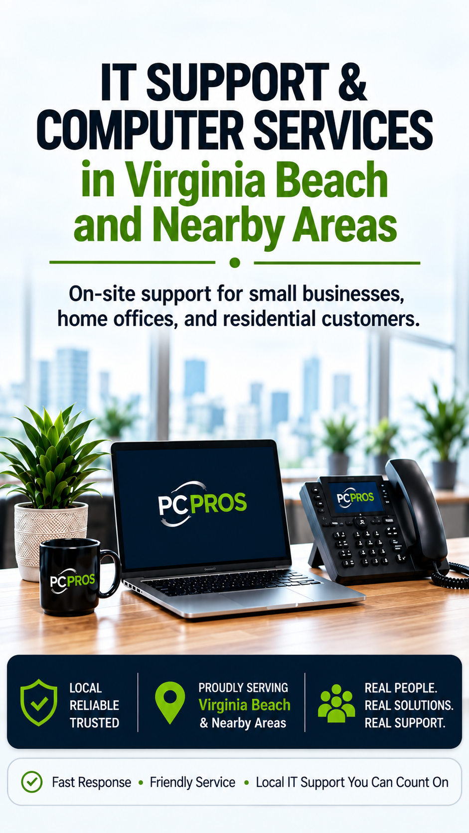 PC Pros computer and IT support services in Virginia Beach